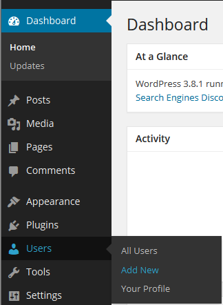 add new users in WordPress