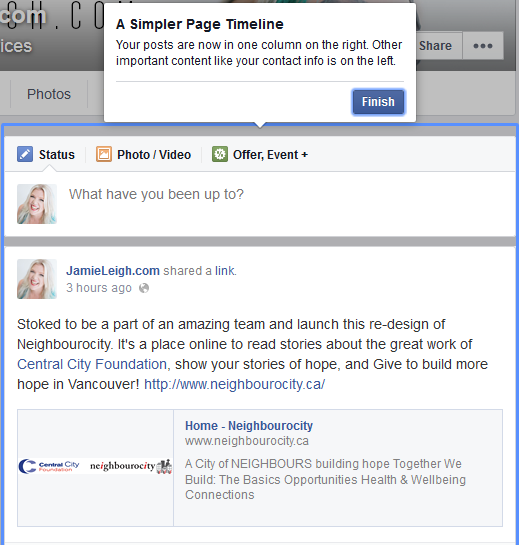 How to update your facebook business page