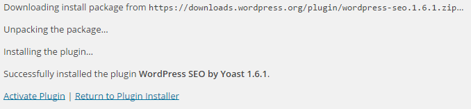 Activate the WordPress Yoast SEO plugin after installing it