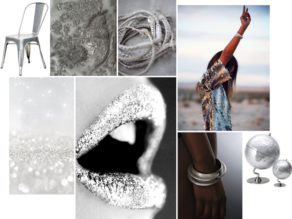 Silver Mood Board designed by Jamie Leigh