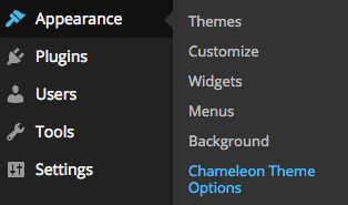 Chameleon Theme Options