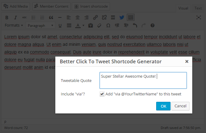 How to add a tweetable