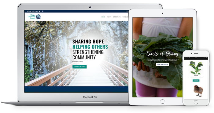 Jamie Leigh's non-profit brand strategy and website design portfolio | Hope Community Services