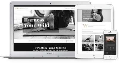 Online yoga studio branding and website design portfolio